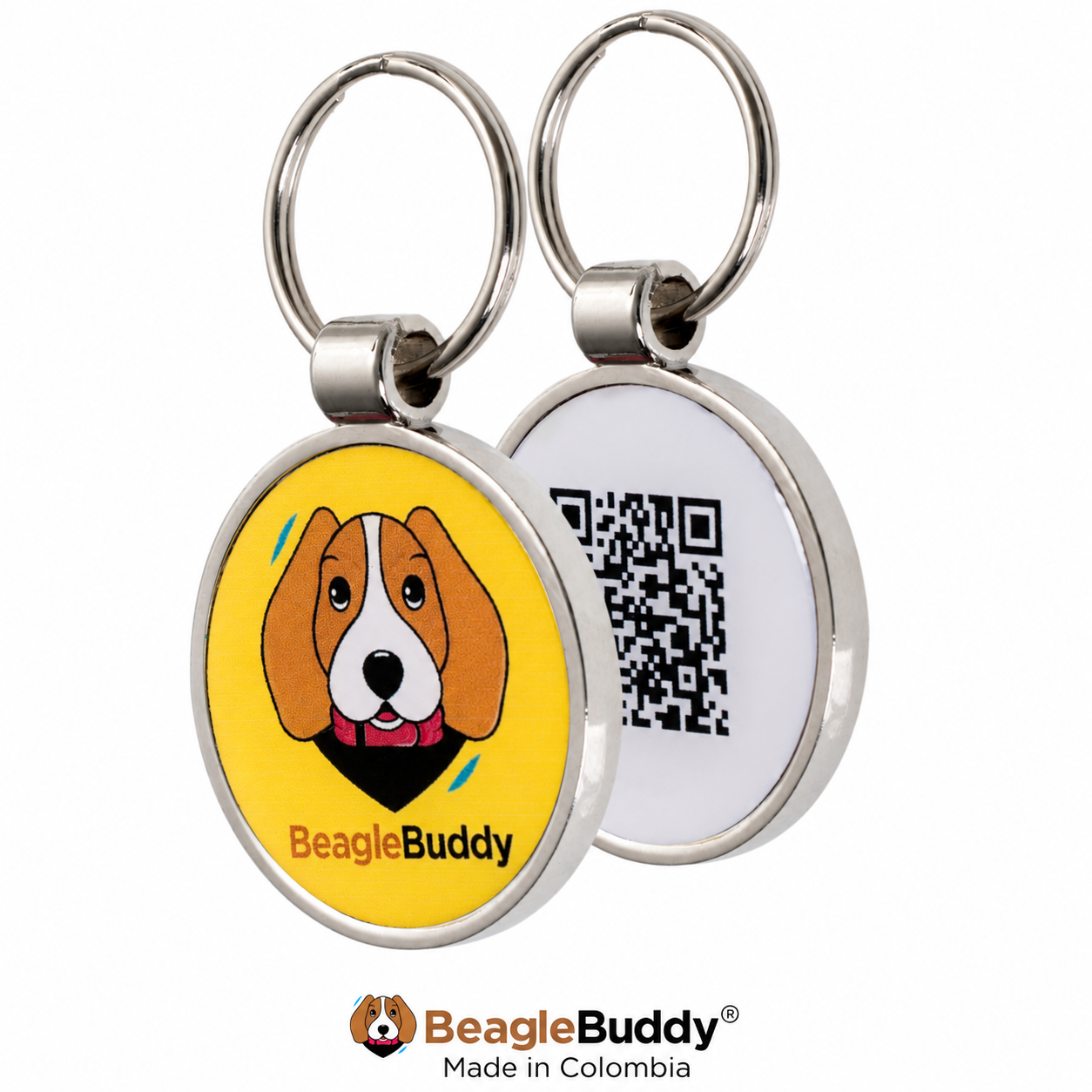 Pet Tags with QR Code for Male Dogs