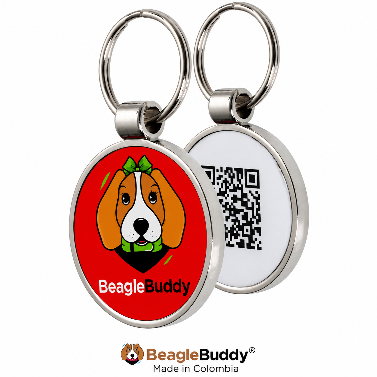 Pet tags with QR Code for Female dogs