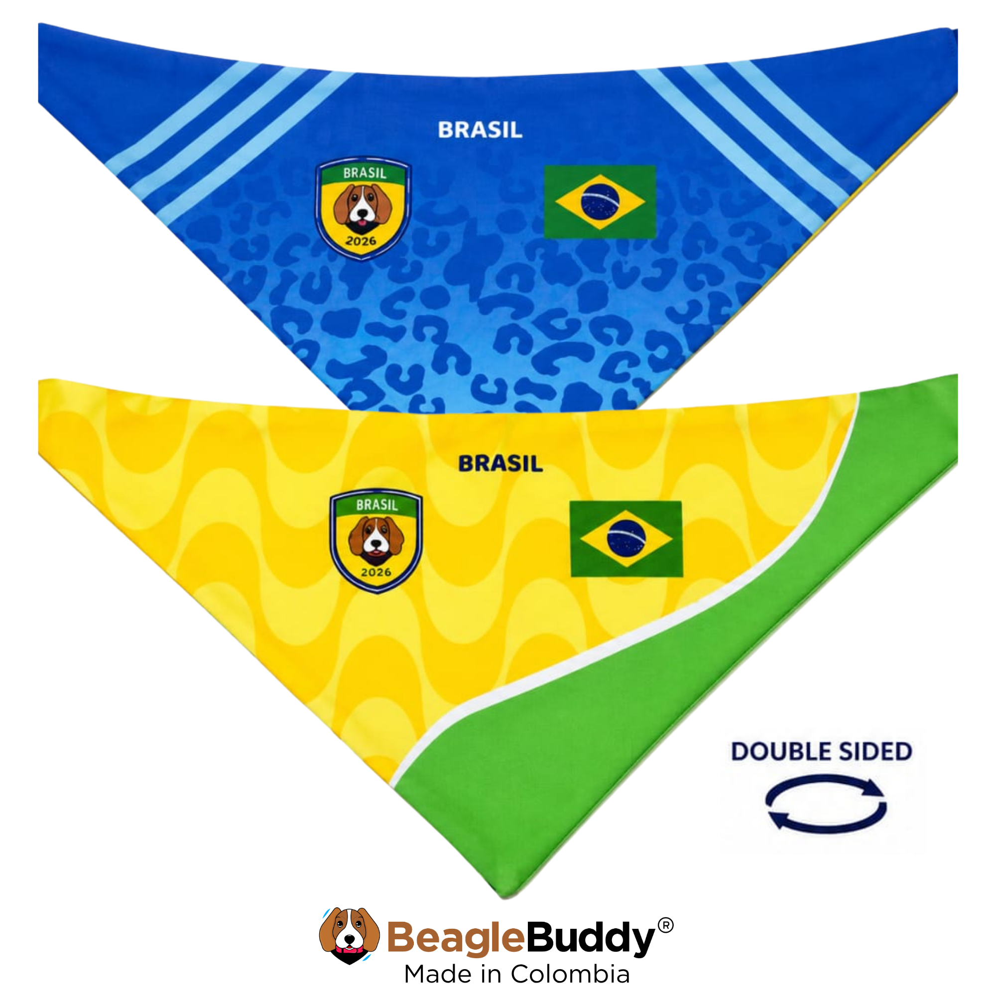 Brazil Soccer Dog Bandana