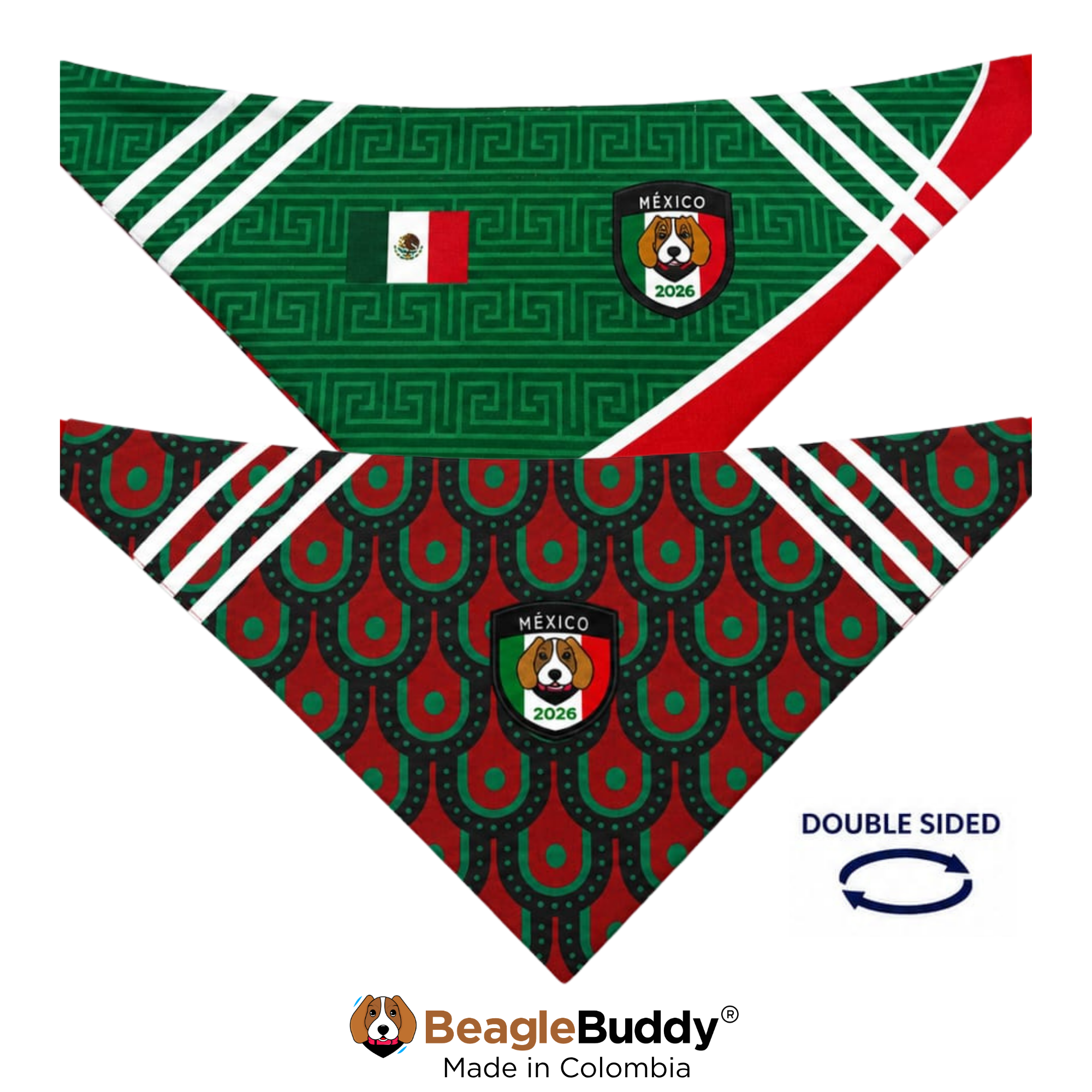 Mexico Soccer Dog Bandana