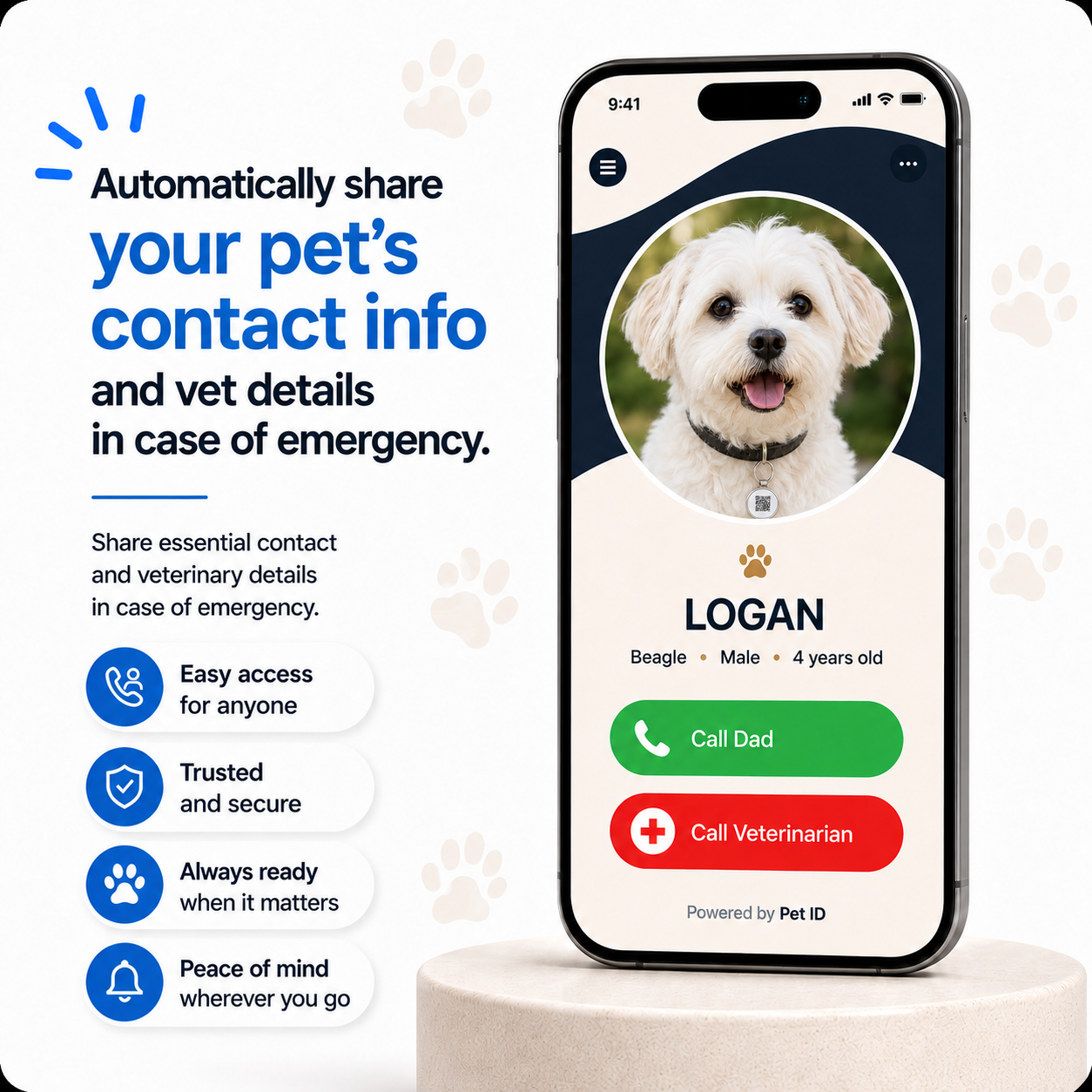 Pet Tag for Female Dogs